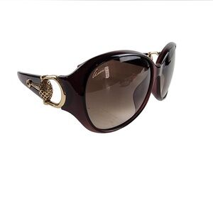 Oversized authentic Gucci horsebit sunglasses